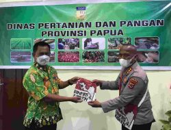 Kadis Pertanian dan Pangan Provinsi Papua Beserta Keuskupan Jayapura Dukung Satgas Binmas Damai Cartenz