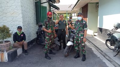 Koramil 404-05 Tanjung Enim Enim  Berikan Pengamanan Lomba Gerak Jalan Pramuka Tingkat SD