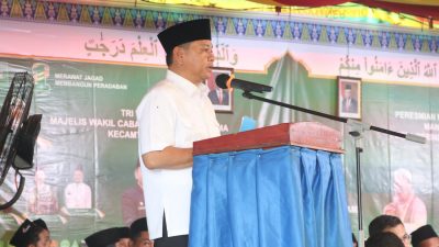 Pj Bupati Hadiri Pengajian Akbar pengajian Triwulan Majelis Wakil Cabang Nahdlatul Ulama Kecamatan Lubai