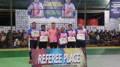 Wow..!! Dimalam Grand Final Turnamen Futsal Jurnalis Ketapang Cup 2022 Dihadiri Petinju Kelas Dunia