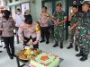 Disambut Hangat dan Haru, Kehadiran Kapolres Kuansing Bersama PJU ke Makoramil 02/KT Dalam Rangka HUT TNI ke 77