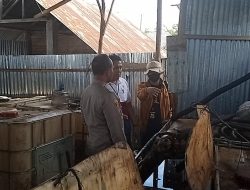 Sat Reskrim Polrestabes Palembang Melakukan Penangkapan 4 (Empat) Pelaku minyak illegal drilling