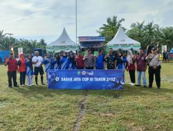 Camat Siak Kecil Resmi Buka Turnamen Sepak Bola Sadar Jaya Cup lll