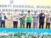 Ketua PWNU Riau hadiri kegiatan pemusnahan Narkoba Hingga Miras dan Knalpot Brong di halaman kantor Gubernur Riau