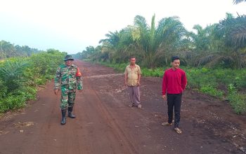 Berkilo Kilo Meter Serda M.Rambe Bersama Tim Patroli Karhutla di Wilayah Teritorial nya.