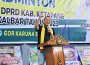 Buka Kejuaraan Badminton Piala Ketua DPRD Ketapang, Sekda : Membantu Pemerintah Mencari Bibit Berprestasi