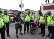 Kapolres Muara Enim Pimpin Tim Gabungan TNI-Polri Razia Knalpot Brong dalam Cipkon Pemilu 2024