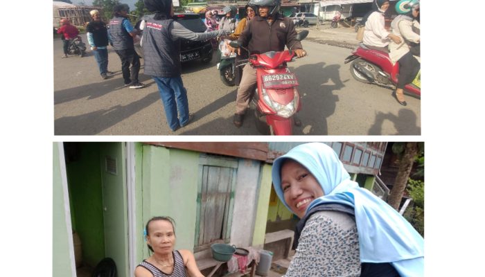 Kawan Jurnalis bersinergi bersama klinik prabu Medika Tanjung Enim dalam kegiatan sosial berbagi takjil